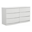 Titan Furnishings Grand Modern Lacquer Wood Dresser in Gloss White