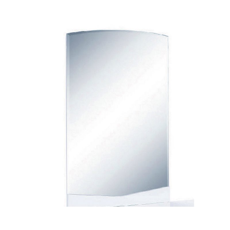 Titan Furnishings Grand Modern Lacquer Wood Mirror in Gloss White