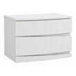 Titan Furnishings Grand Modern Lacquer Wood Nightstand in Gloss White