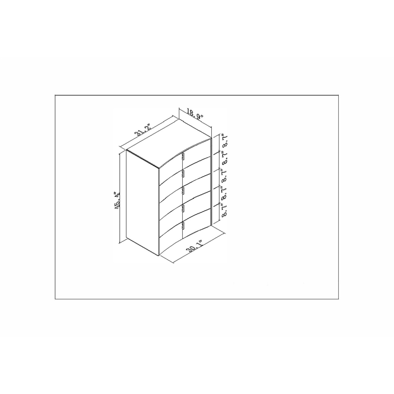 Titan Furnishings Polo 4-Piece Wood Eastern King Bedroom Set in White