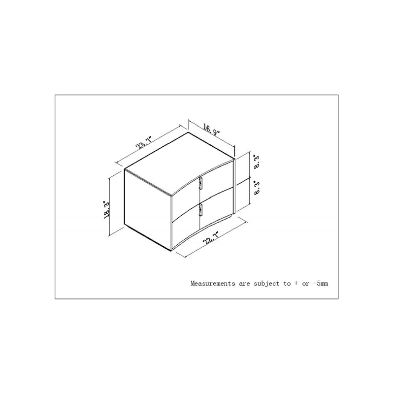Titan Furnishings Polo 4-Piece Wood Eastern King Bedroom Set in White