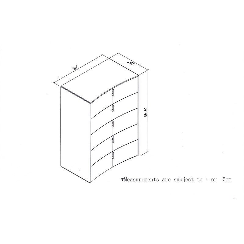 Titan Furnishings Polo 4-Piece Wood Queen Bedroom Set in White