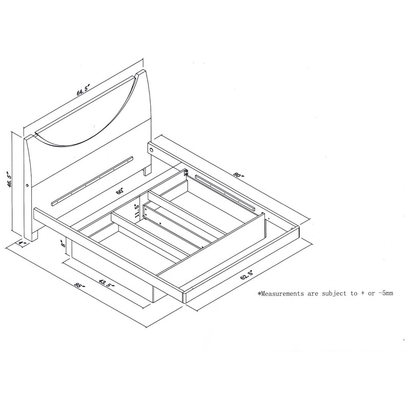 Titan Furnishings Polo 4-Piece Wood Queen Bedroom Set in White