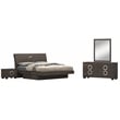 Titan Furnishings Rita 4-Piece Wood California King Bedroom Set in Gray