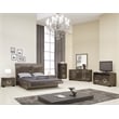 Titan Furnishings Rita 4-Piece Wood California King Bedroom Set in Gray