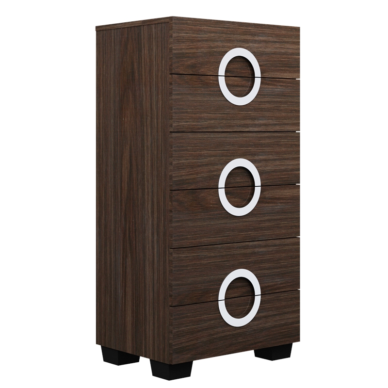 Titan Furnishings Rita 4-Piece Wood California King Bedroom Set in Black Wenge