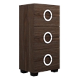 Titan Furnishings Rita 4-Piece Wood California King Bedroom Set in Black Wenge