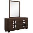 Titan Furnishings Rita 4-Piece Wood Queen Bedroom Set in Wenge Color