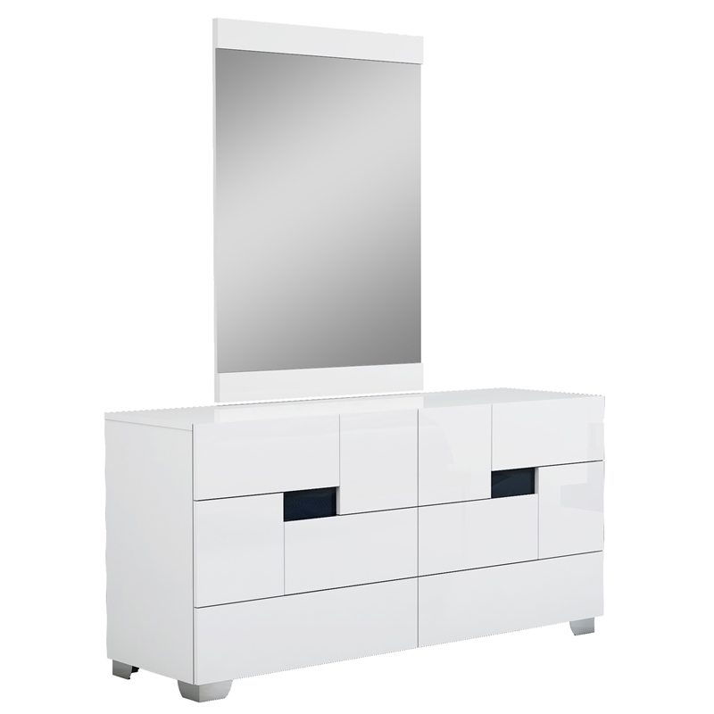 Titan Furnishings Waldorf 4-Piece Wood California King Bedroom Set in White