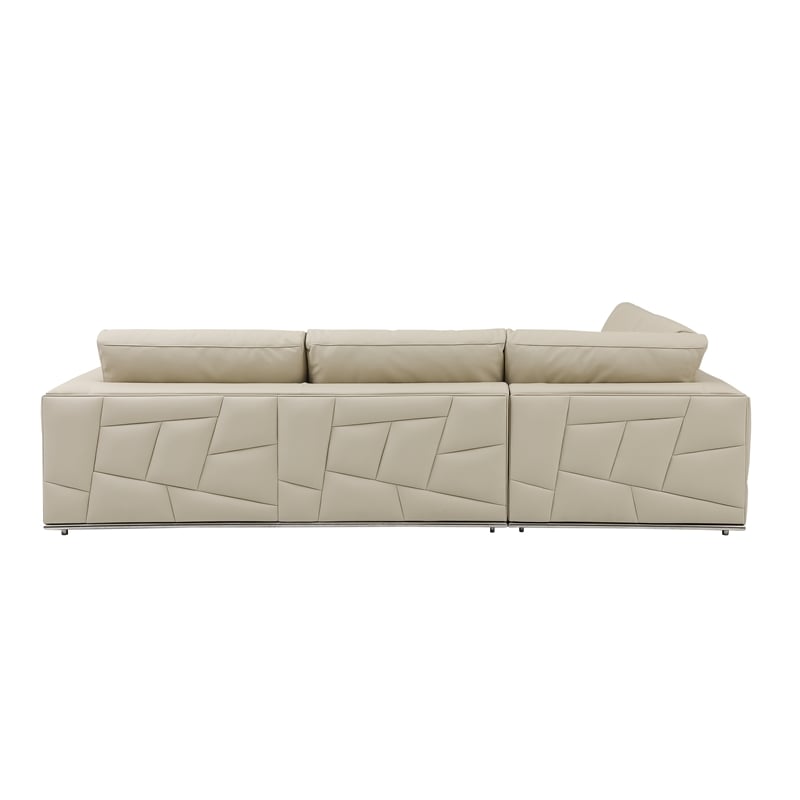 Titan Furnishings Transitional Italian Top Grain Leather Sectional