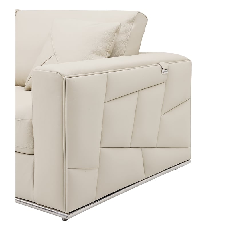 Titan Furnishings Transitional Italian Top Grain Leather Sectional