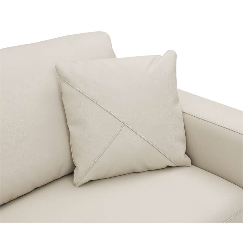 Titan Furnishings Transitional Italian Top Grain Leather Sectional