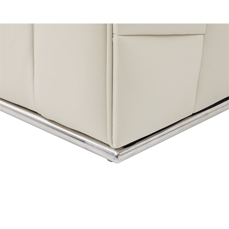 Titan Furnishings Transitional Italian Top Grain Leather Sectional