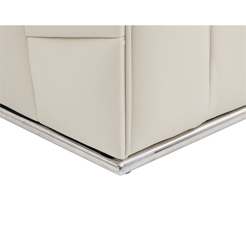 Titan Furnishings Transitional Italian Top Grain Leather Sectional