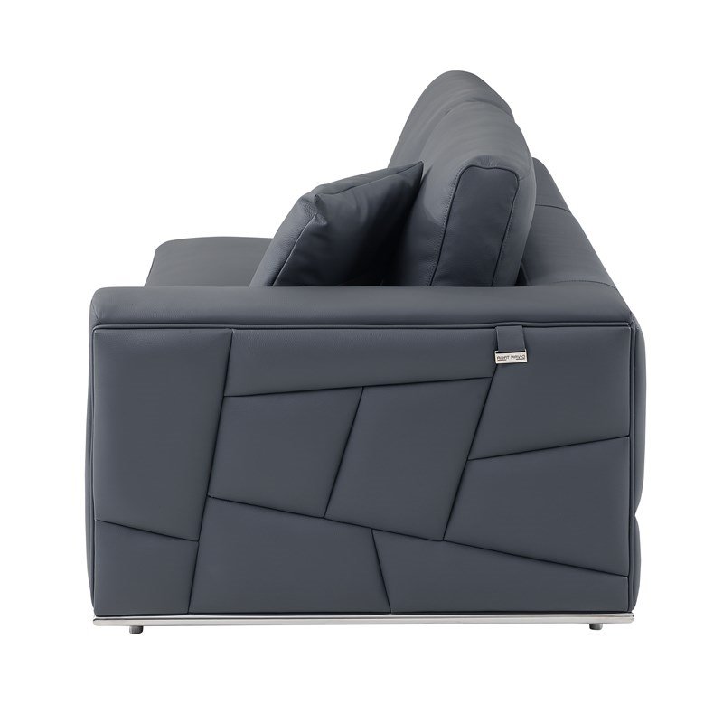 Titan Furnishings Transitional Italian Top Grain Leather Sectional