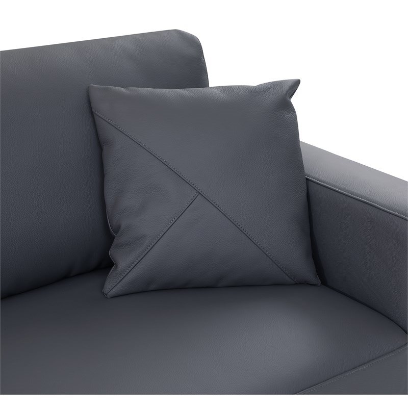 Titan Furnishings Transitional Italian Top Grain Leather Sectional