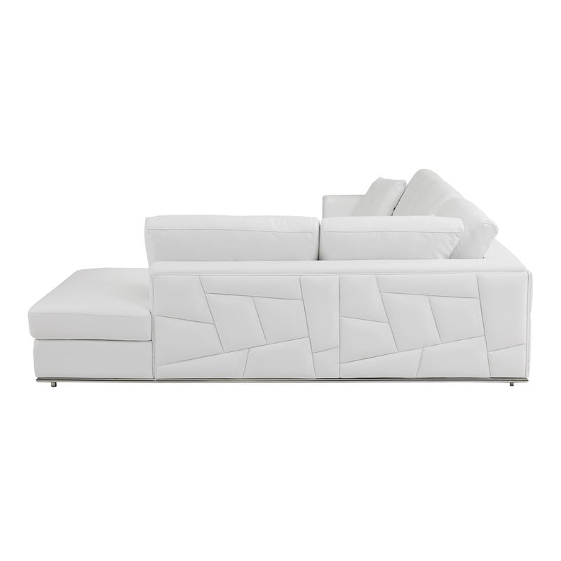 Titan Furnishings Transitional Italian Top Grain Leather Sectional