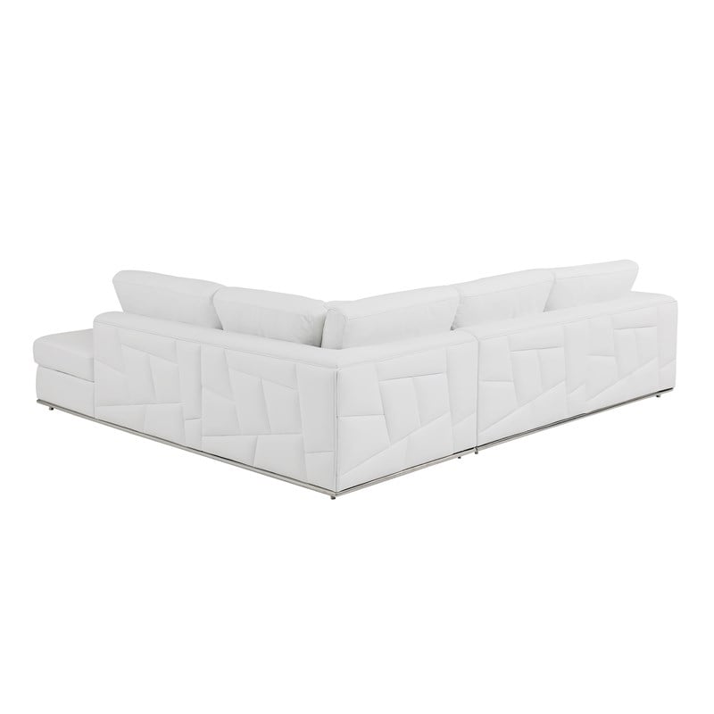 Titan Furnishings Transitional Italian Top Grain Leather Sectional