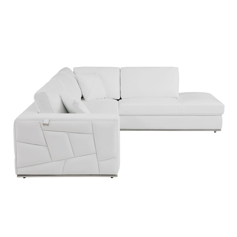 Titan Furnishings Transitional Italian Top Grain Leather Sectional