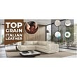 Titan Furnishings Transitional Italian Top Grain Leather Sectional