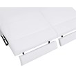 Titan Furnishings Italian Leather Sofa with Power Recliner in White