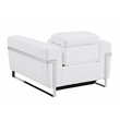 Titan Furnishings Italian Leather Chair with Power Recliner in White
