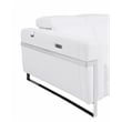 Titan Furnishings Italian Leather Chair with Power Recliner in White