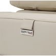 Titan Furnishings Italian Leather Sofa Set with Power Recliner in Beige