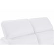 Titan Furnishings Italian Leather Sofa with Power Recliner in White