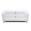 Titan Furnishings Italian Sofa and Loveseat with Power Recliner in White