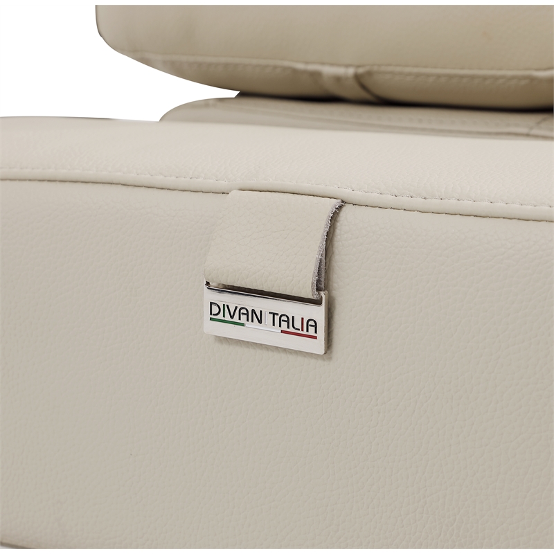 Titan Furnishings Italian Sofa and Loveseat with Power Recliner in Beige