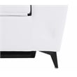 Titan Furnishings Italian Leather Sofa Set with Power Recliner in White