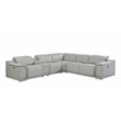Titan Furnishings 6-Piece 1 Console 3-Power Reclining Italian Leather Sectional