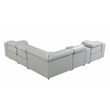 Titan Furnishings 6-Piece 1 Console 3-Power Reclining Italian Leather Sectional
