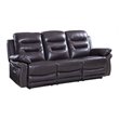Titan Furnishings Modern Contemporary Leather Upholstered Sofa in Brown