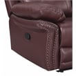 Titan Furnishings 2-Piece Leather Sofa with Console Loveseat in Burgundy Red