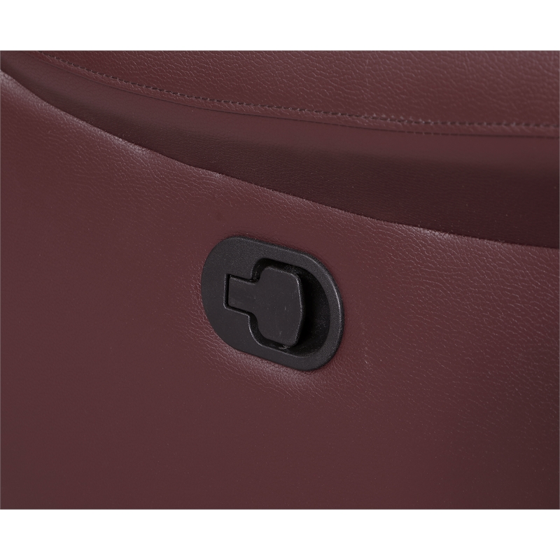 Titan Furnishings 2-Piece Leather Sofa with Console Loveseat in Burgundy Red