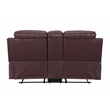 Titan Furnishings 2-Piece Leather Sofa with Console Loveseat in Burgundy Red