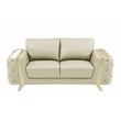 Titan Furnishings Modern Genuine Italian Leather Upholstered Loveseat