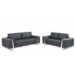 Titan Furnishings Modern Genuine Italian Leather Upholstered Sofa and Loveseat