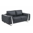 Titan Furnishings Modern Genuine Italian Leather Upholstered Sofa and Loveseat