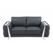 Titan Furnishings Modern Genuine Italian Leather Upholstered Sofa and Loveseat