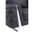 Titan Furnishings Modern Genuine Italian Leather Upholstered Sofa
