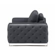 Titan Furnishings Modern Genuine Italian Leather Upholstered Loveseat