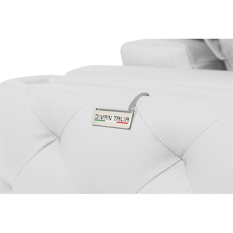Titan Furnishings Modern Genuine Italian Leather Upholstered Sofa
