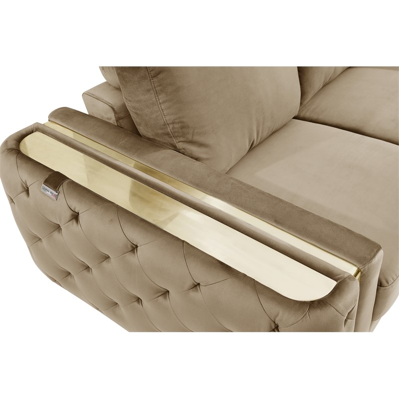 Titan Furnishings Modern Italian Fabric Sofa Set
