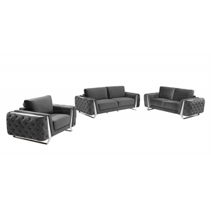 Titan Furnishings Modern Italian Fabric Sofa Set