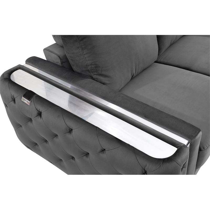 Titan Furnishings Modern Italian Fabric Sofa Set