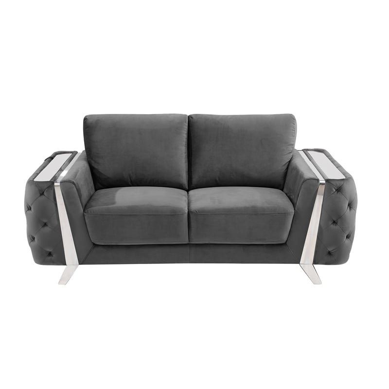 Titan Furnishings Modern Italian Fabric Loveseat