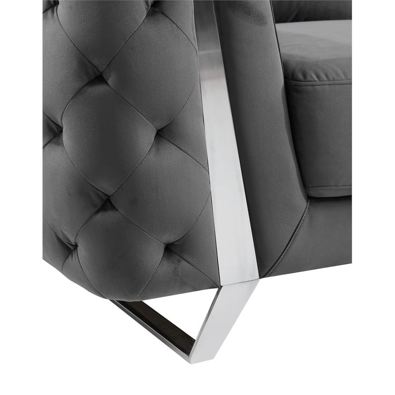 Titan Furnishings Modern Italian Fabric Loveseat